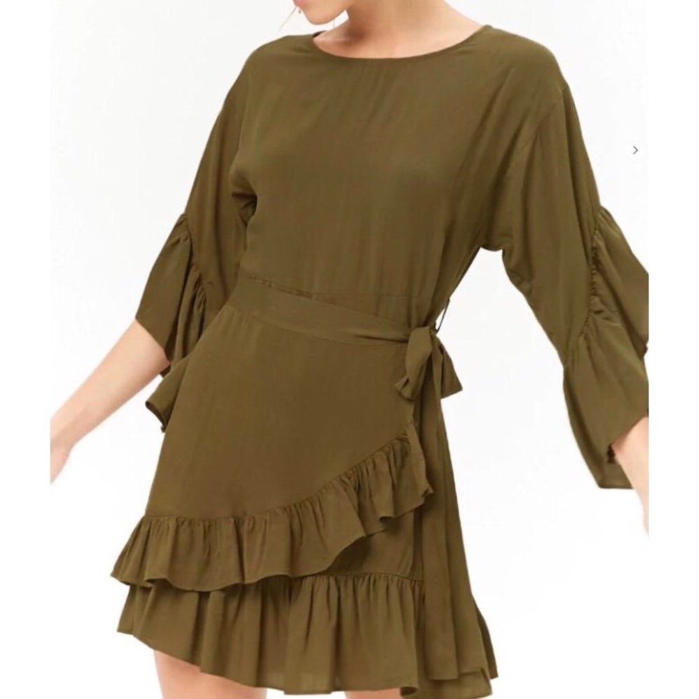 Tulip-hem mini dress